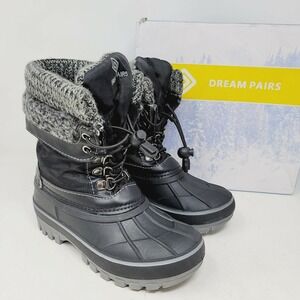 Dream Pairs Girls Boots Sz 13 M Kmonte-1 Winter Black